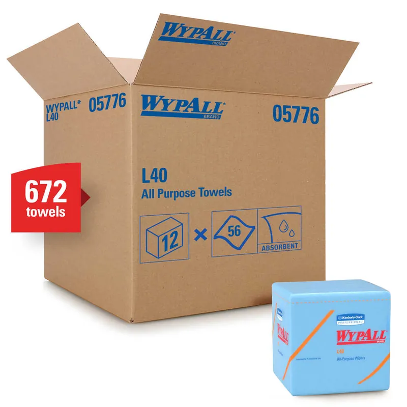 WypAll 5776 Wiper 12.5X14.4 Blue