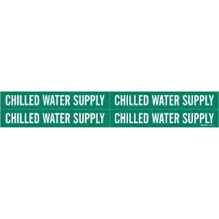 Brady 7047-4 BRA Chilled Water Supply Pipe Marker 4 Style Permanent Acrylic