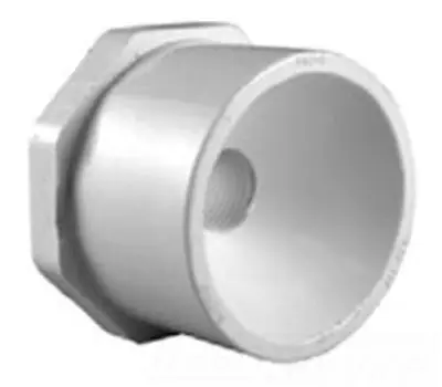 CHARLOTTE PIPE AND FOUNDRY COMPANY PVC021072600 2-1/2 in. Spigot x 2 in. Slip PVC Flush Reducer Bushing