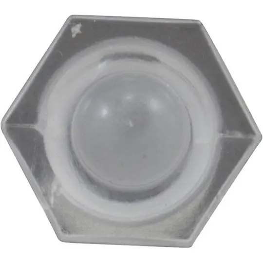 Waterway Plastics 611-7088 Fiber Optics Light Lens-Hex 3/8 Nc