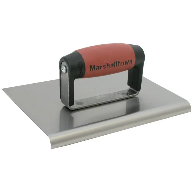 MARSHALLTOWN 188SSD 8X6 1/2 Radius 5/8 Lip Stainless Steel Edger Durasoft Handle