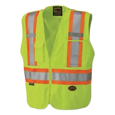 Pioneer V1021260U-L 6935AU/6936AU/6937AU HV Zip-Up Snap Break Away Safety Vest Large Replacement MPN