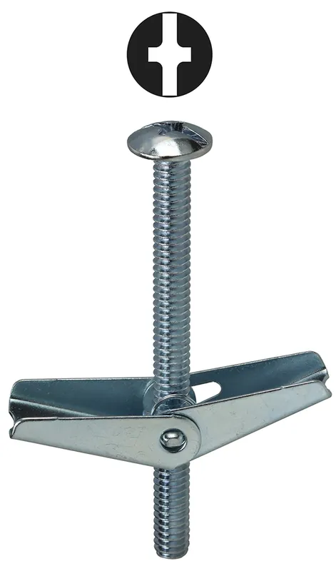 L.H. Dottie TBC363 3/16 x 3 Inch Toggle Bolt with Mushroom Head