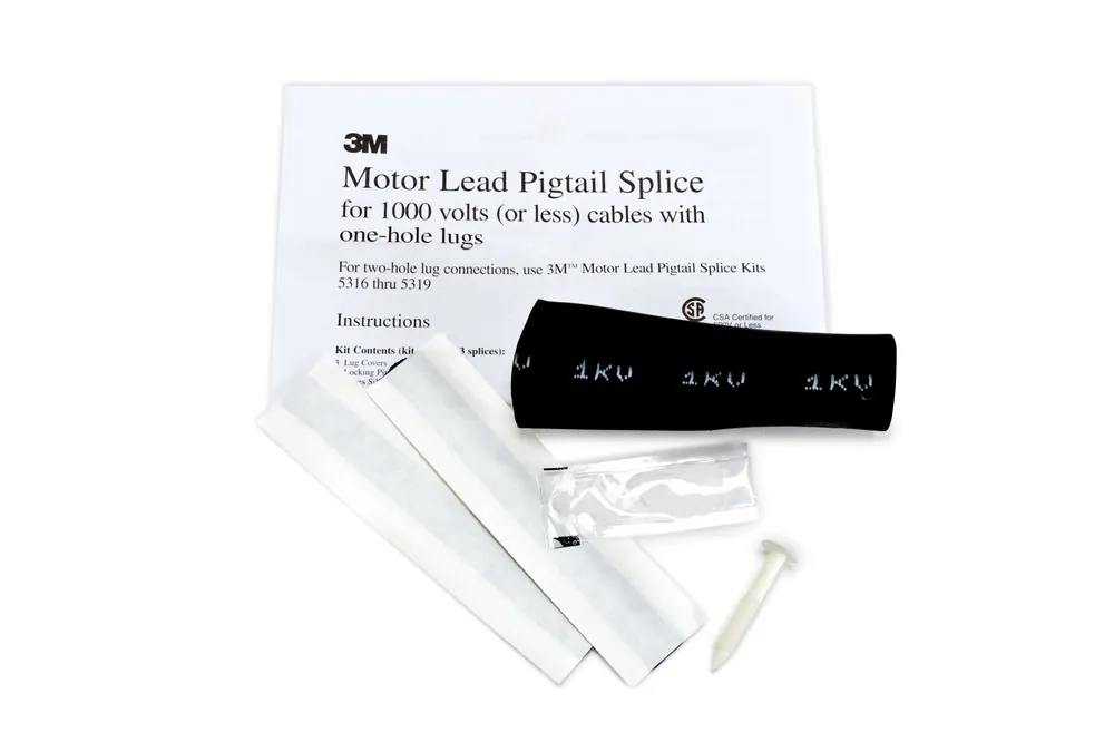 3M 7000005805 MOTOR LEAD SPLICING KIT 0 to 1000 VAC (3 SPLICES/KIT)