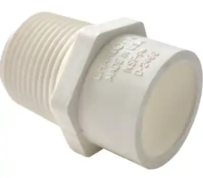 CHARLOTTE PIPE AND FOUNDRY COMPANY PVC021100700 3/4 x 1 in. Male x Slip PVC Adapter