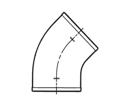 Tyler 007500 3 No Hub Cast Iron 1/16 Bend