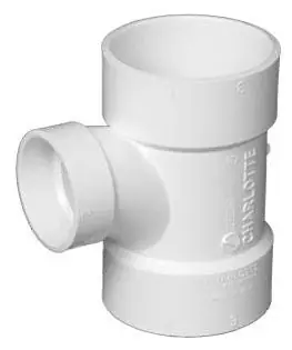 PVC DWV 11358 PVC DWV Fitting Power 8 Inch x 8 Inch x 6 Inch