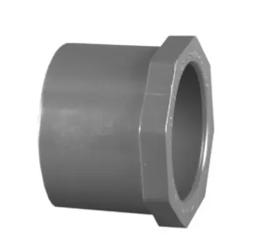 Charlotte Pipe PVC 08107 2200 1-1/4 in. Spigot x 1 in. Slip Schedule 80 PVC Reducer Flush Bushing