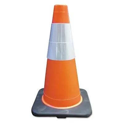 Cortina 350021 PVC Traffic Cone 18 In 6 Upper Reflective Collar
