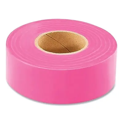 C.H.Hanson 17003 Flagging Tape - Solid Color, Pink