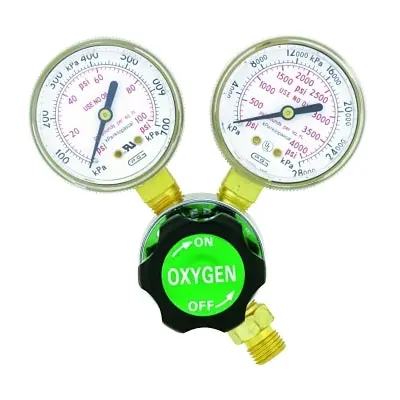 GENTEC 210X-80 Single Stage Regulators Oxygen CGA 540 Rear 4,000 psi inlet