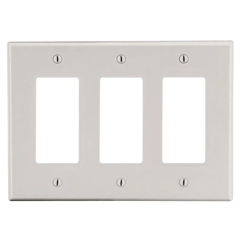 Bryant Electric P263LA Wall Plate Non-Metallic Standard 3 Gangs
