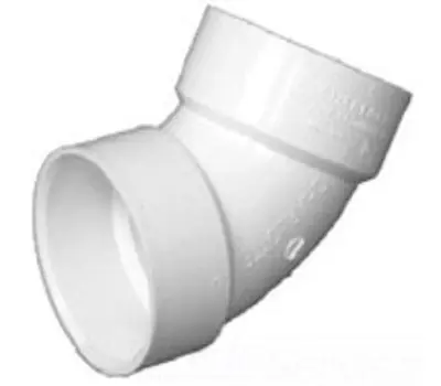 Charlotte Pipe and Foundry PVC003191000 3 in. Hub x Hub PVC DWV 60-Degree Bend
