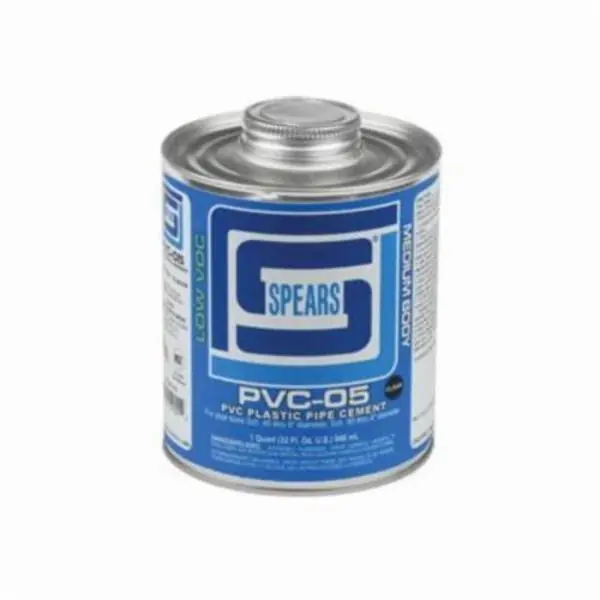 Spears PVC05C-030 QUART PVC-05 MED BODY CLEAR PVC