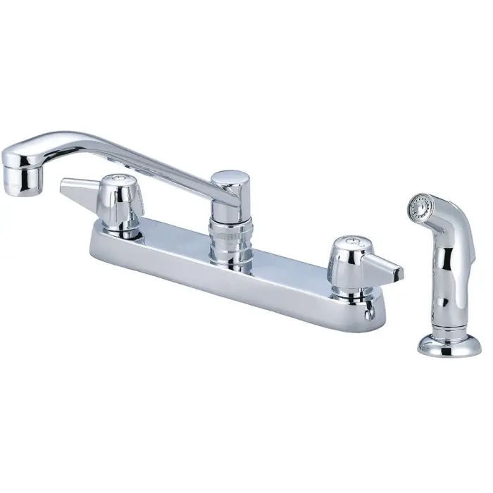 Central Brass 0123-A Two Handle Kitchen Faucet with Side Spray