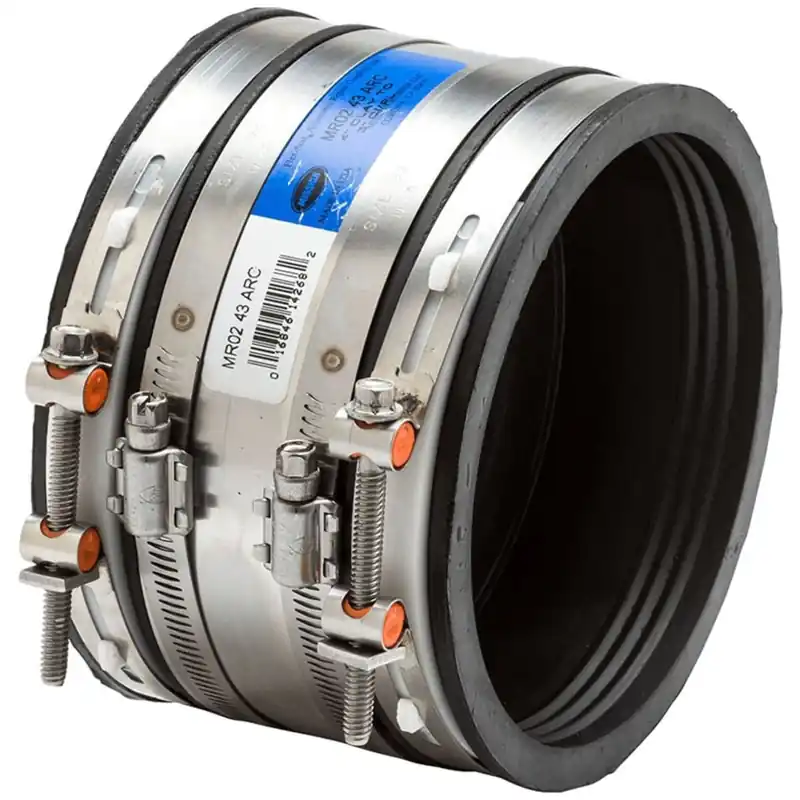 Mission Rubber 1408228 8 to 8 Clay to Cast Iron/Plastic Coupling