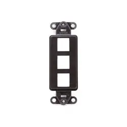 Leviton 41643-B Sockets Decora Style Faceplate Insert 3 Ports Replacement MPN