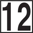 INLAYS CC611094 D/M 6x6 Smooth B/W 5 12'