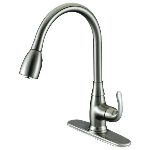 Luxury Line 191-7698 Shawnee High Arc Single Handle Pull Down Kitchen Faucet, 1 each