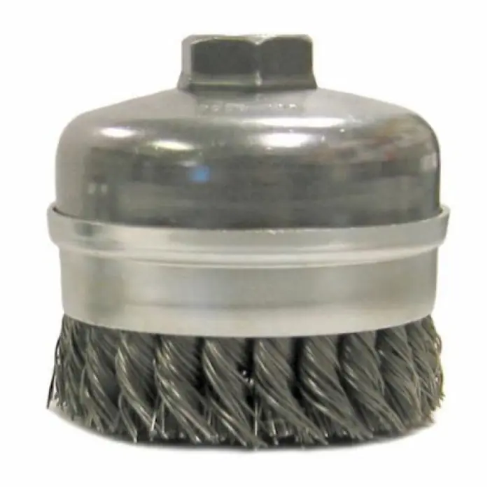Weiler 12301 Banded Extra Single Row Heavy Duty Cup Brush 4 in