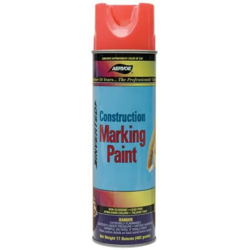 Aervoe 249 Construction Marking Paint 20 oz Fluorescent Pink