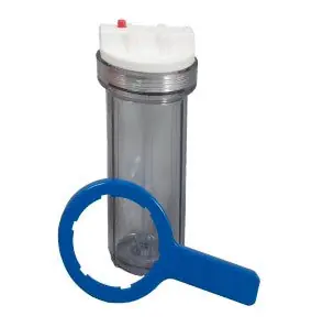 FRANKLIN WATER TREATMENT HC34 Cartridge Filter Housing With 3/4 Inlet/Outlet Wrench & Pressure Relief Replacement MPN 5570