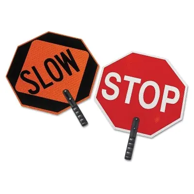 Cortina 3851 Safety Paddle Stop/Slow Nonreflective Plastic 18 in Replacement MPN