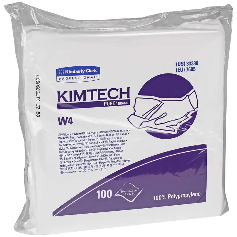 Kimtech 33330 Kimtech Pure W4 Dry Wipes Power CS Replacement MPN