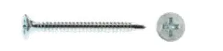 PrimeSource SDZ258 8X2 5/8 Phillips Bugle Head Fine Thread Self Drill ZP Drywall Screw