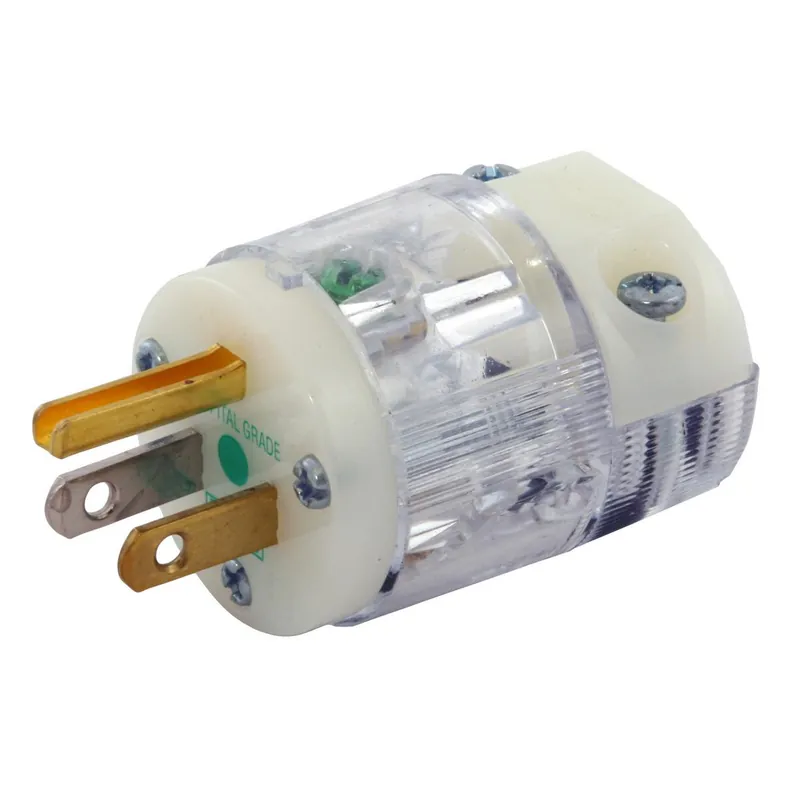 Wiring Device-Kellems HBL8215CT Grounding Male Cord Mount Plug 125 VAC 15 A