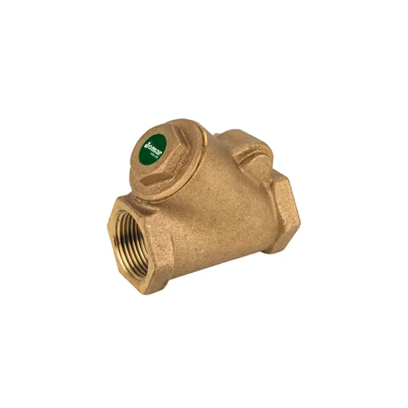 Jomar 105-306G Y-Pattern Swing Check Valve, Threaded Connection, Class 150, 300 WOG