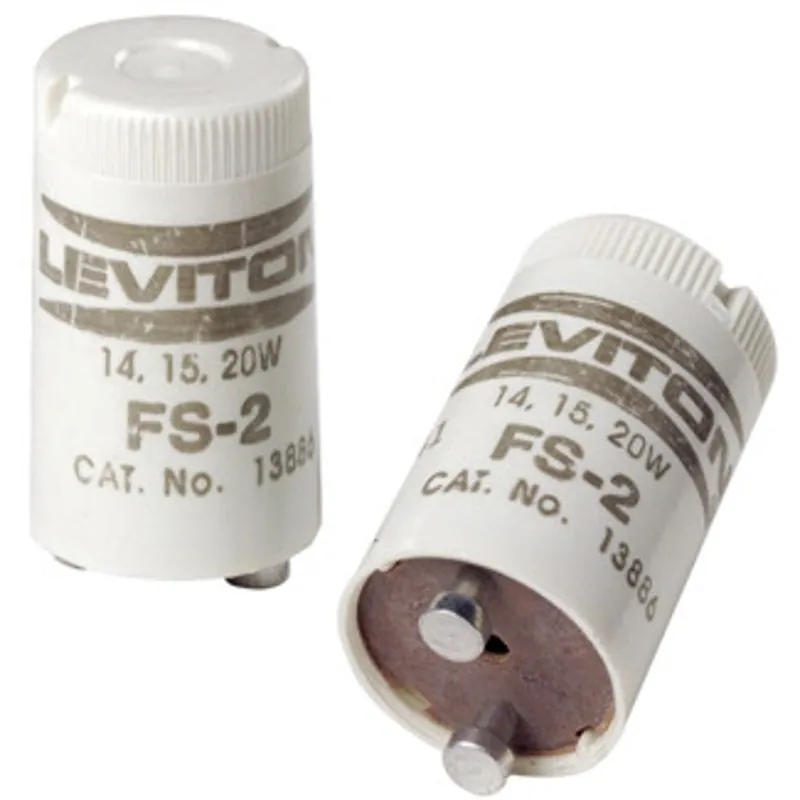 Leviton 12409 Fluorescent Lamp Starter 14W 15W 20W FS-2