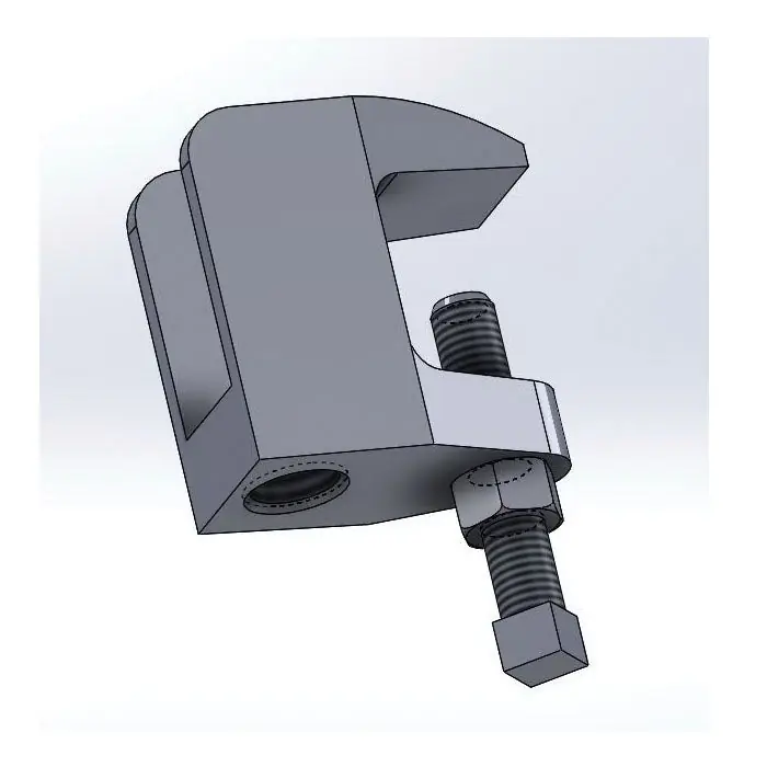 Empire 61B0038 Wide Mouth Top Beam Clamp 3/8-16 Rod 610 lb Load