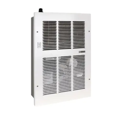 King HM812-6/9-AS/FS-GW Hydronic Wall Heater Med 6250/9500 Btu W/Aqua Switch & Fan Switch White