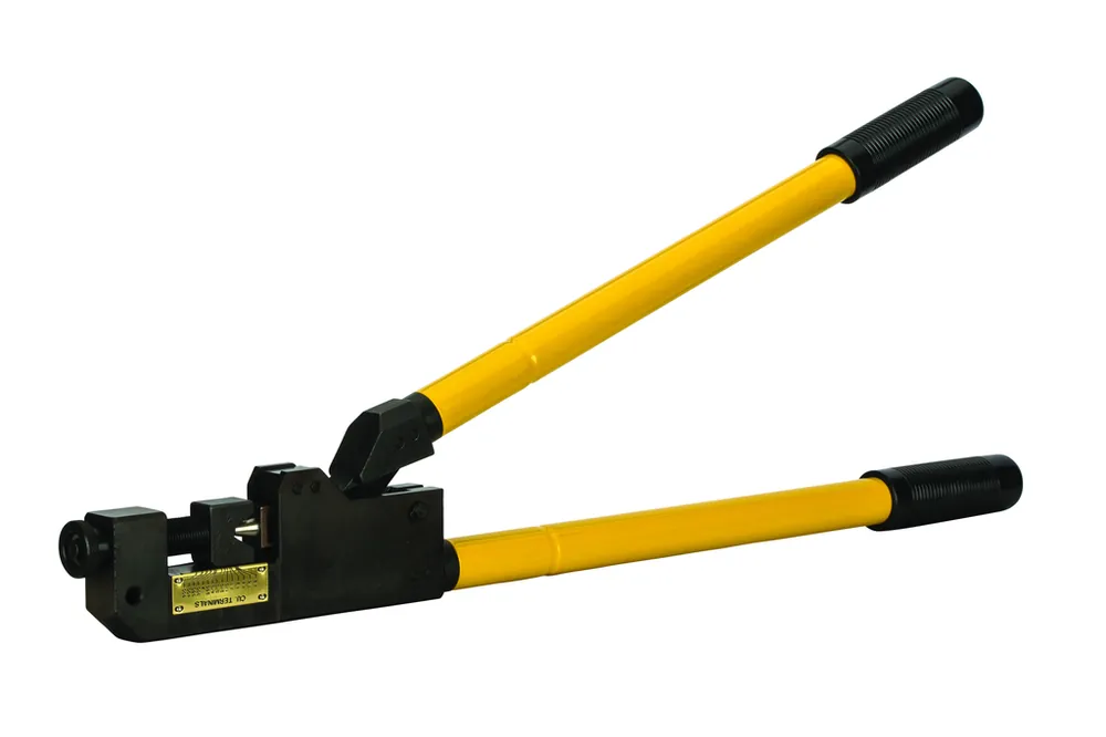 NSI Industries M500 22 Inch 500 MCM Red Steel Handle Manual Single Indent Compressor Crimping Tool