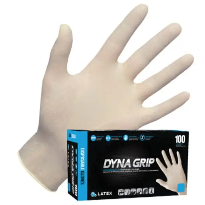SAS Safety 650-1004 Dyna Grip Powder-Free Latex Gloves X-Large