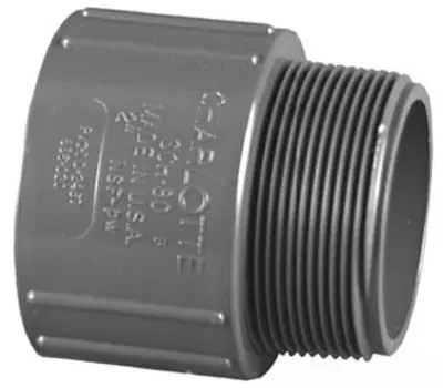 Charlotte Pipe and Foundry PVC 08109 0600 1/2 in. Slip x Male Schedule 80 PVC Adapter