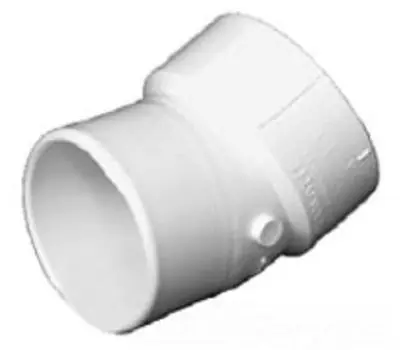CHARLOTTE PIPE AND FOUNDRY COMPANY PVC003260600 Spigot x Hub PVC DWV 22-1/2-Degree Street Bend