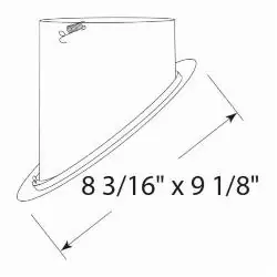 Acuity Brands 604WWH Juno Super Sloped Trim White Round Baffle