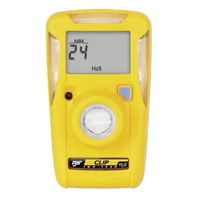 BW Technologies BWC2-H510 Clip Single-Gas Detector Hydrogen Sulfide 5-10 ppm Alarm Setting
