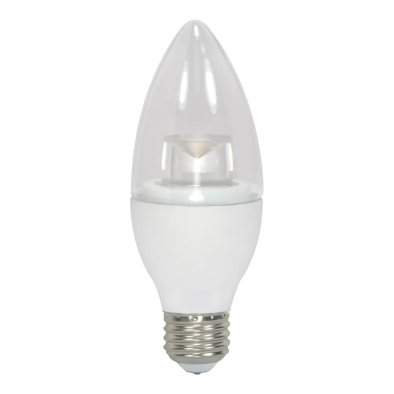 Satco S8953 Candle LED Light 4.5 Watt Medium Base 120 Volt