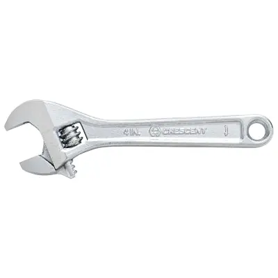 Crescent AC210BK Adjustable Chrome Wrench 10 in OAL 1-5/16 in Opening