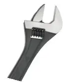 Wright Tool Company E9AB06 6 Adjustable Wrench Black Industrial Finish