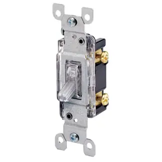Leviton 1461-LC RESI ILLUM SP TOG SW 120 Volt 15 Amp 1/2 hp
