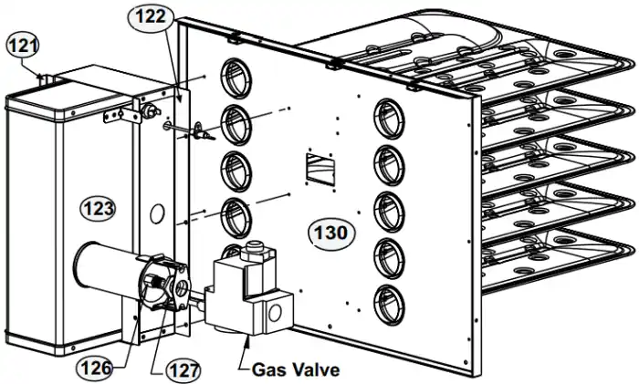 Reznor 201633 Replacement Heat Exchanger 125 UDAP/S Ac1