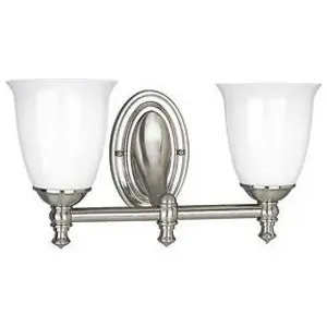 Progress Lighting P3028-09 Victorian 7-1/4 in. 100 W 2-Light Medium Bracket