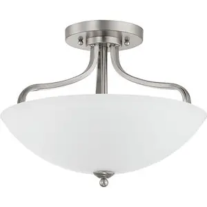 Progress Lighting P350136-009 Laird Laird Three-Light Semi-Flush Con. BN Laird