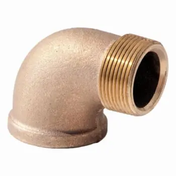 Brass Ftg XNL103-24 Street Elbow 1-1/2 in Nominal FNPT x MNPT 125 lb
