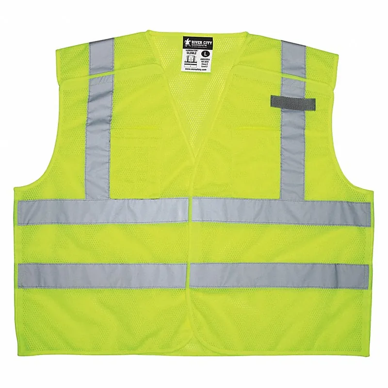 MCR Safety CL2ML2M Luminator Standard Safety Vest Medium ANSI Class 2