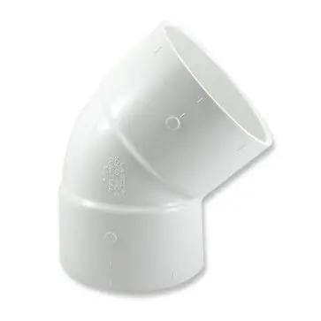 Spears 417-100F 10 PVC 45 Elbow Socket SCH40 Fabricated